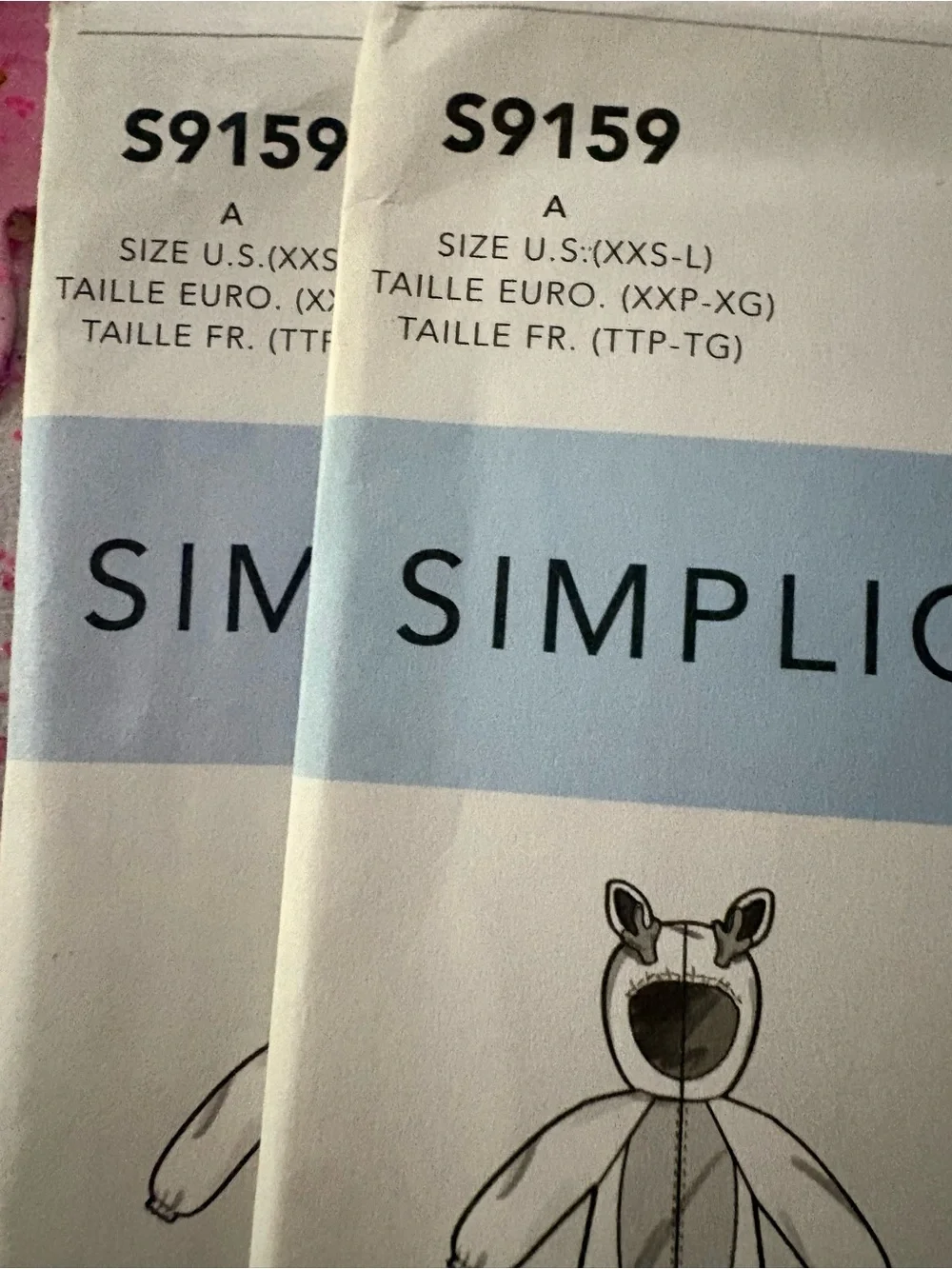 BN UNCUT SIMPLICITY 9159 A SHARK COSTUME SEWING PATTERNS